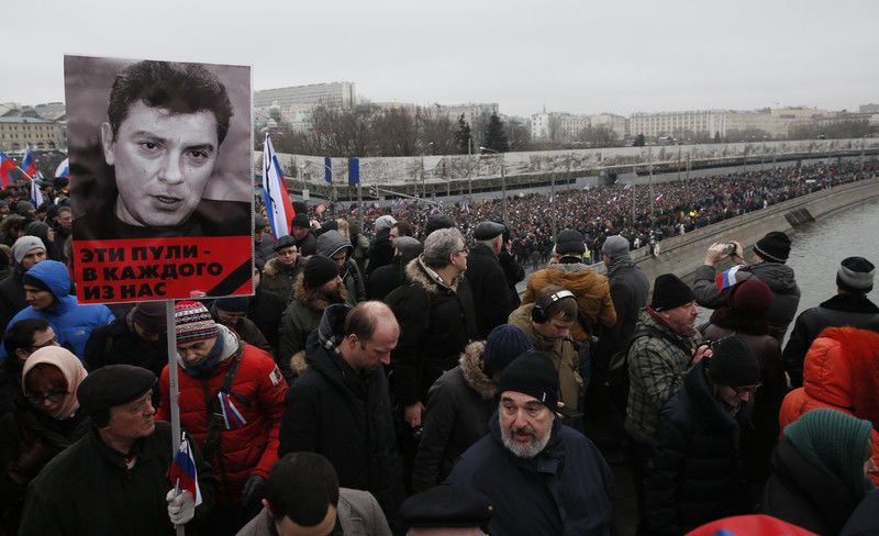 "Мы не боимся!" Как проходило шествие памяти Немцова в Москве: фоторепортаж