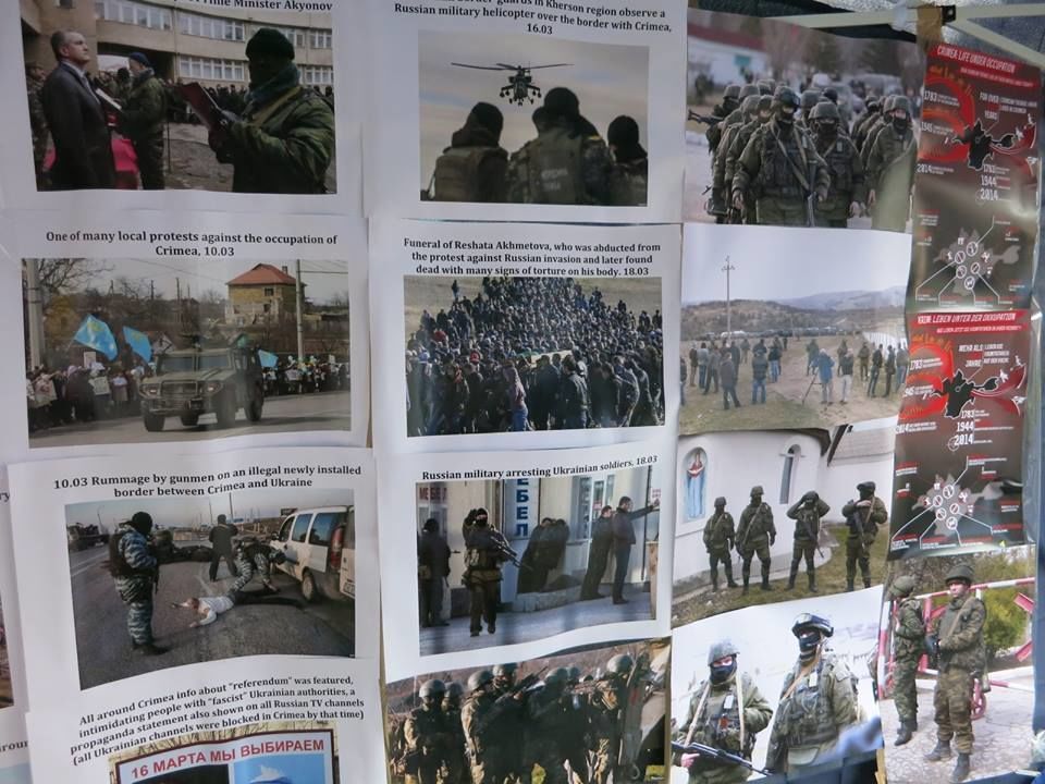 В Швейцарии прохожим показали, как Россия захватила Крым: фото акции