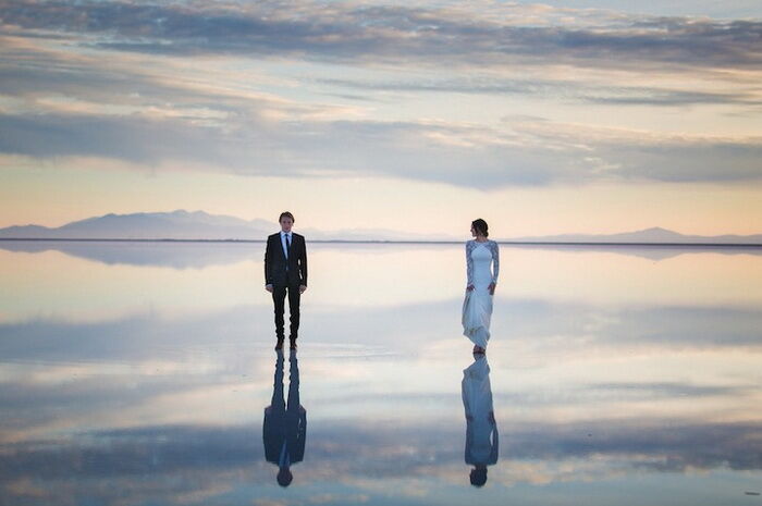 Между небом и землей: головокружительная свадебная фотосессия без фотошопа