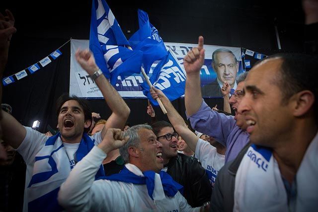 Нетаньяху празднует победу: фоторепортаж 