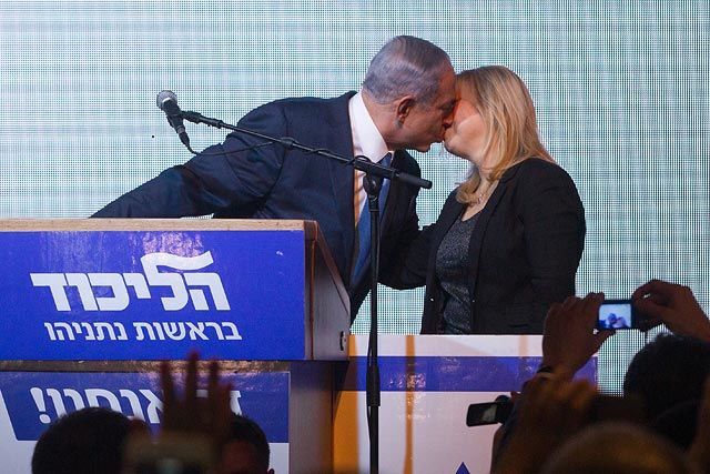 Нетаньяху празднует победу: фоторепортаж 