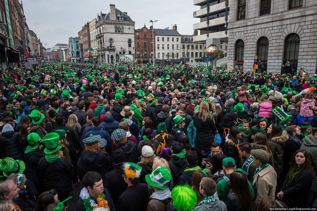 День святого Патрика в Дублине