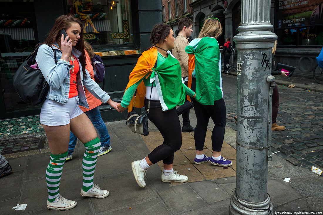 День святого Патрика в Дублине