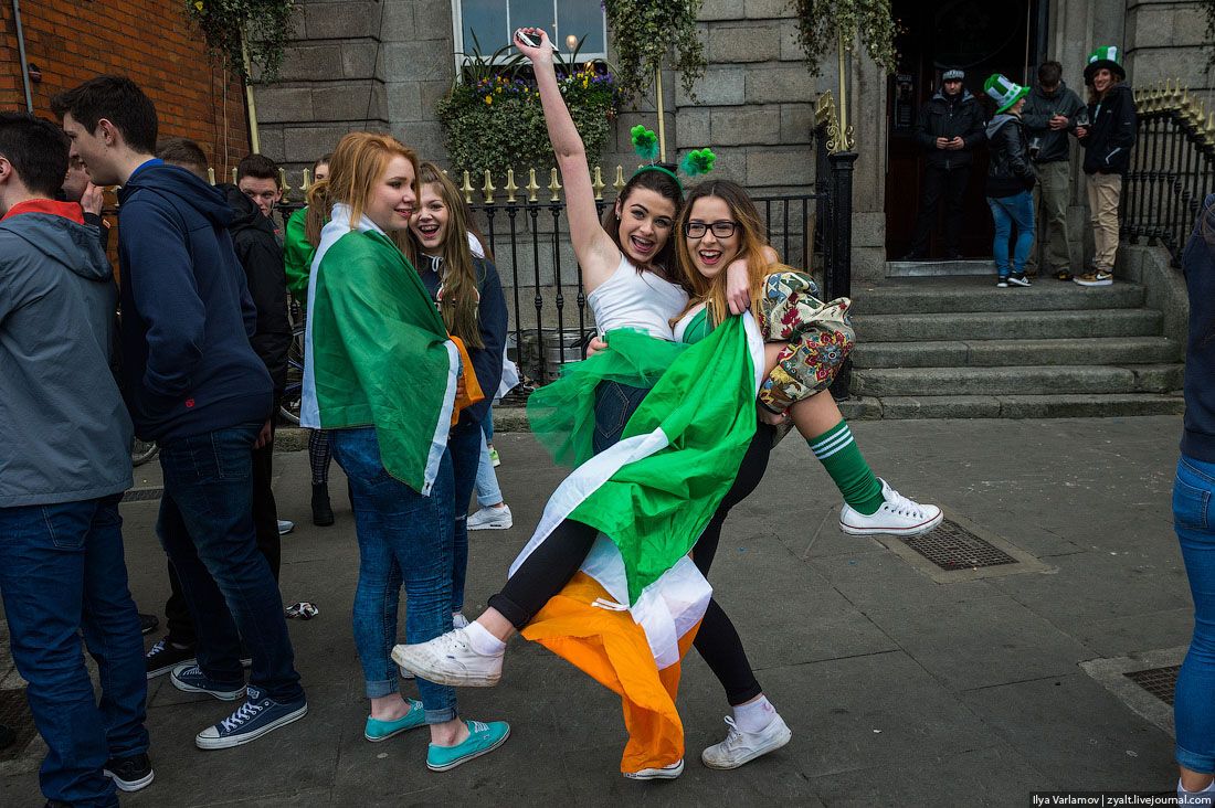 День святого Патрика в Дублине