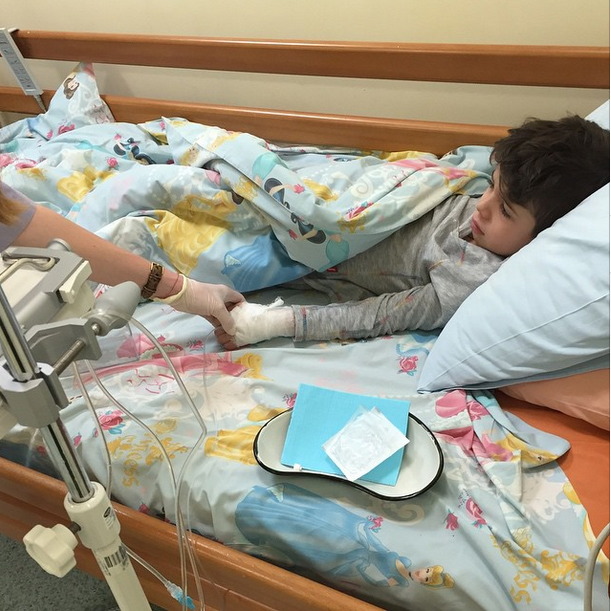 Сын Санты Димопулос и Андрея Джеджулы был срочно госпитализирован