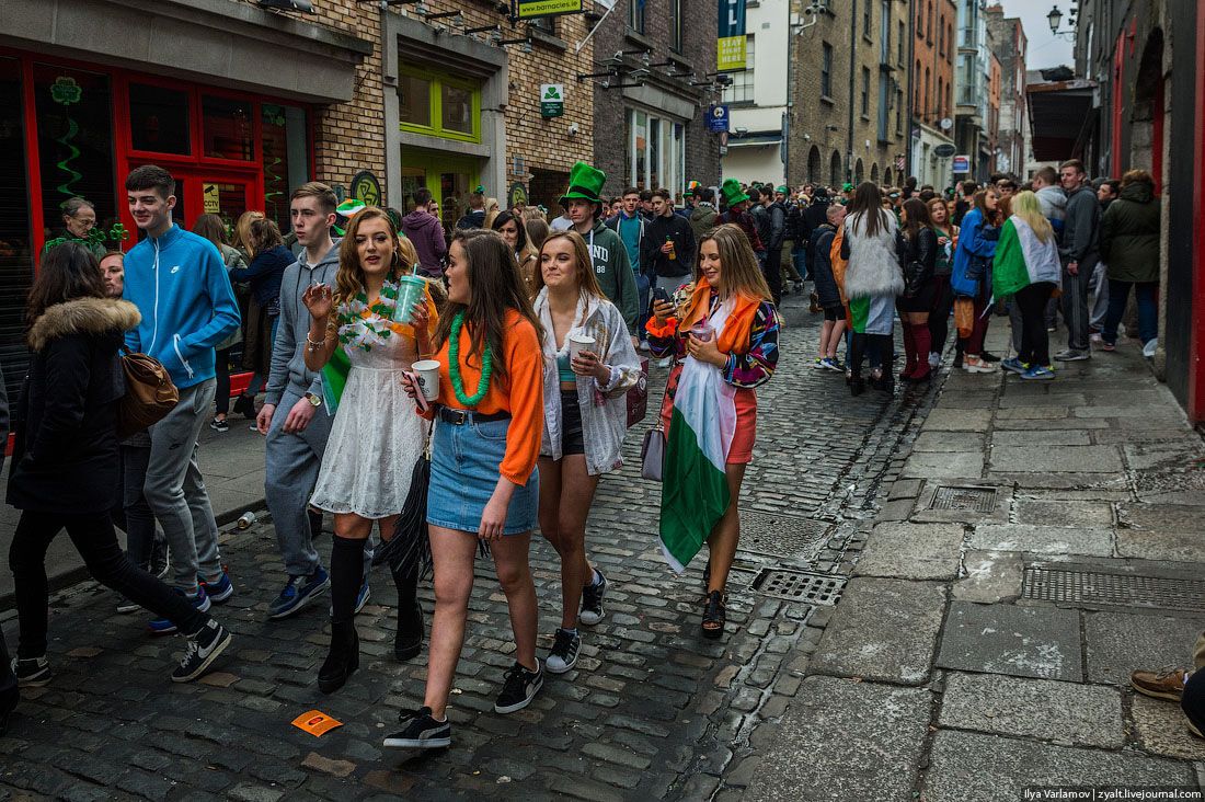 День святого Патрика в Дублине