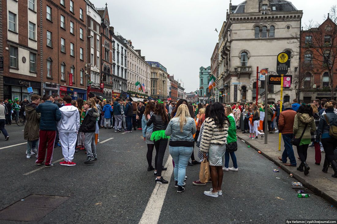 День святого Патрика в Дублине