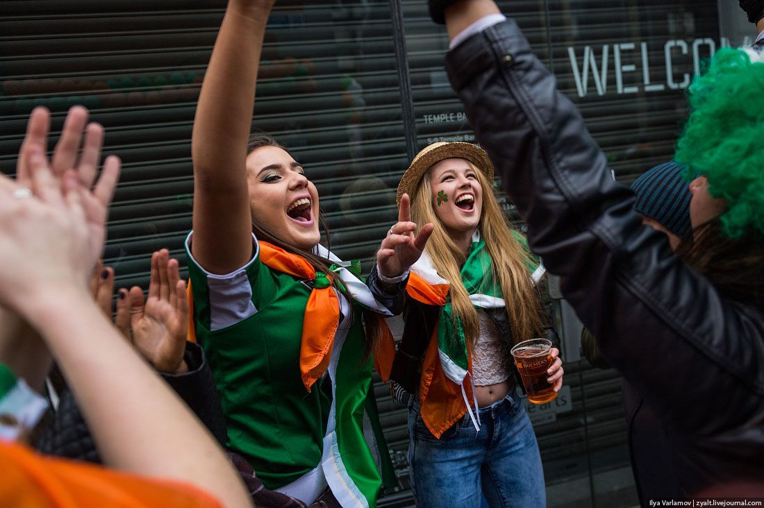 День святого Патрика в Дублине