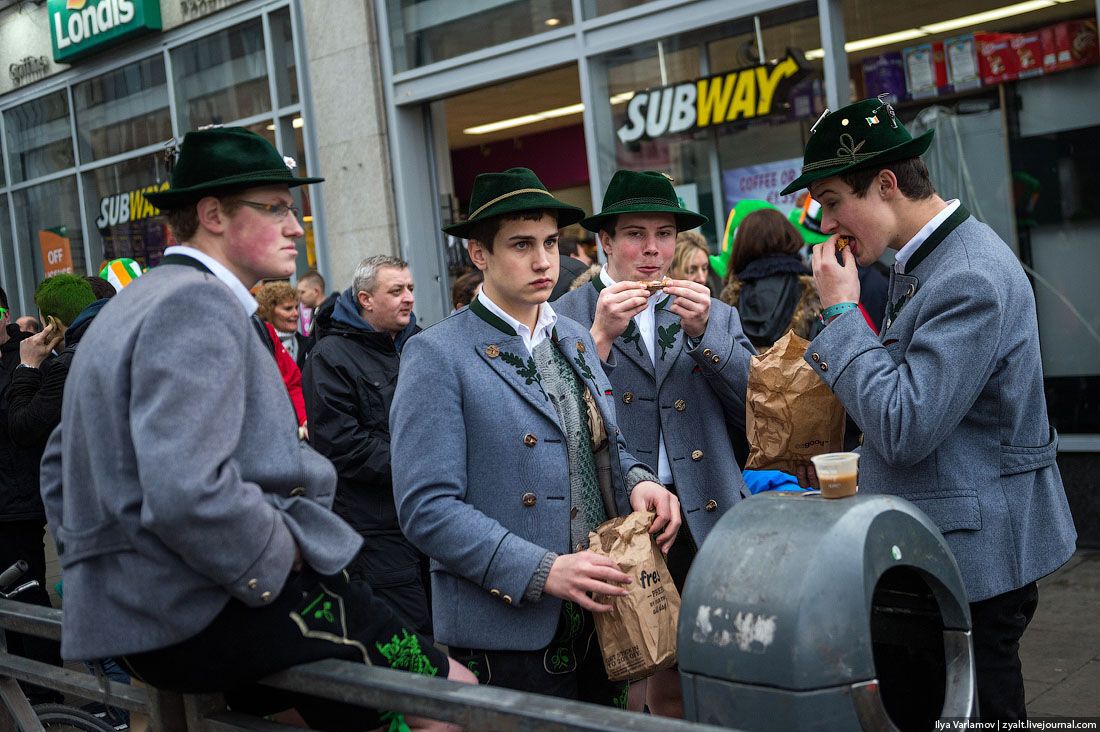 День святого Патрика в Дублине
