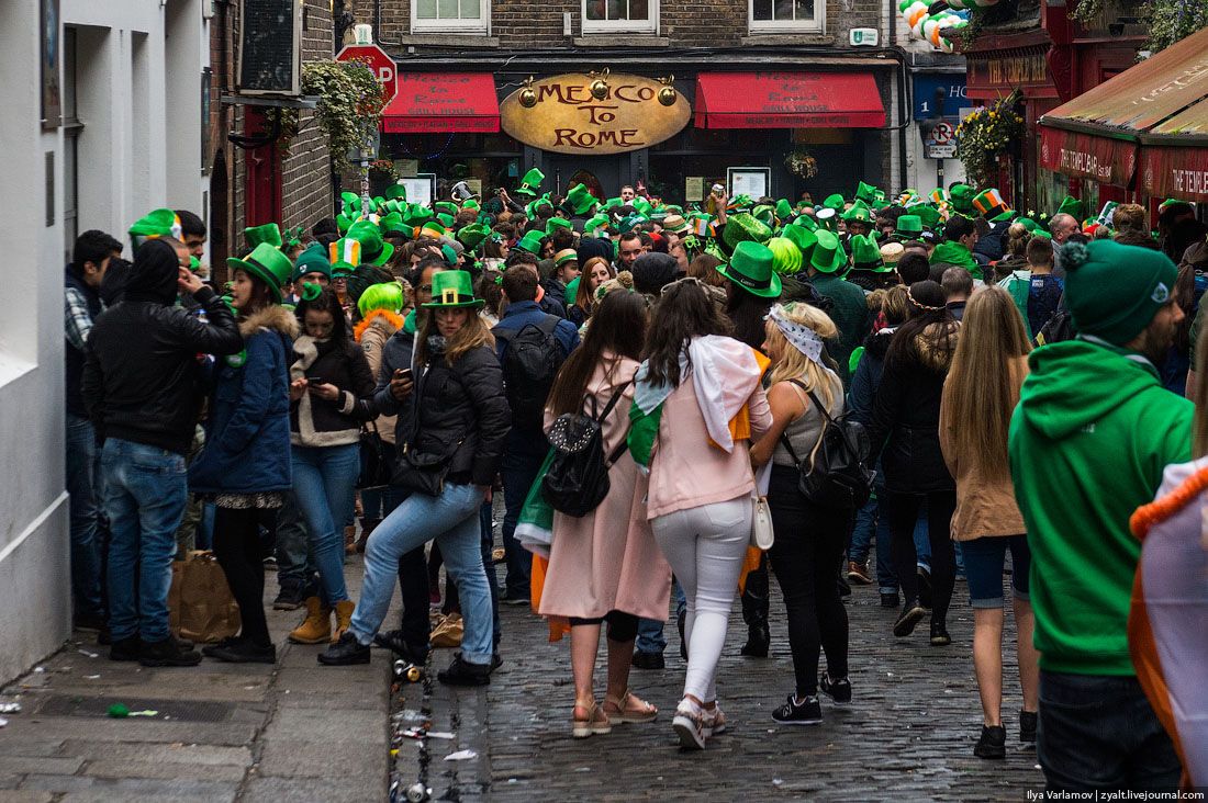 День святого Патрика в Дублине