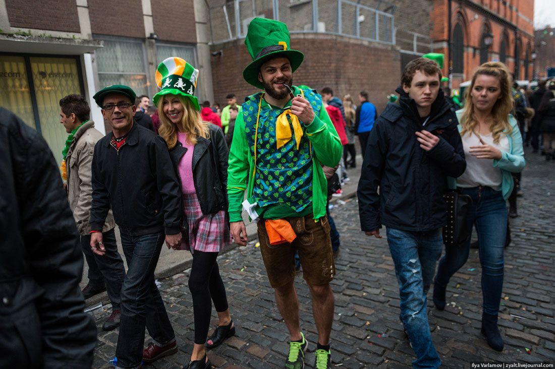 День святого Патрика в Дублине