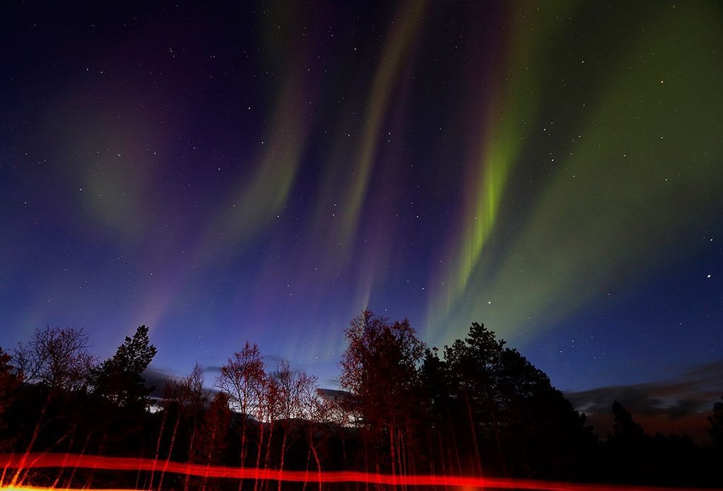Потрясающие кадры: северное сияние в Норвегии