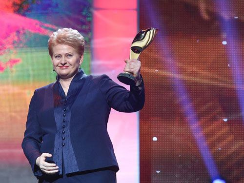 Президент Литвы стала "Человеком года" в Украине: фотофакт