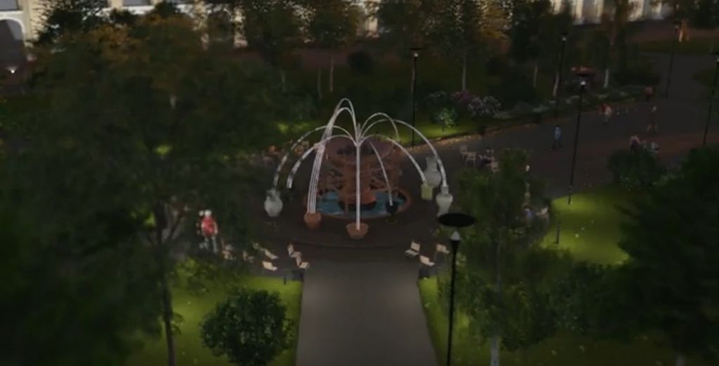 Как будет выглядеть фонтан Сковороды в Киеве: 3D-визуализация