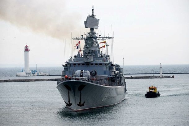 В порт Одессы зашел французский фрегат