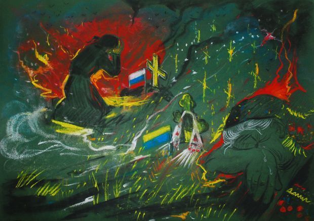 Ангелы-медики и плачущий Христос: лучшие картины о войне на Донбассе