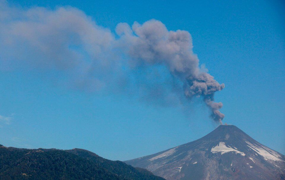 Фантастически красивое извержение вулкана Вильяррика