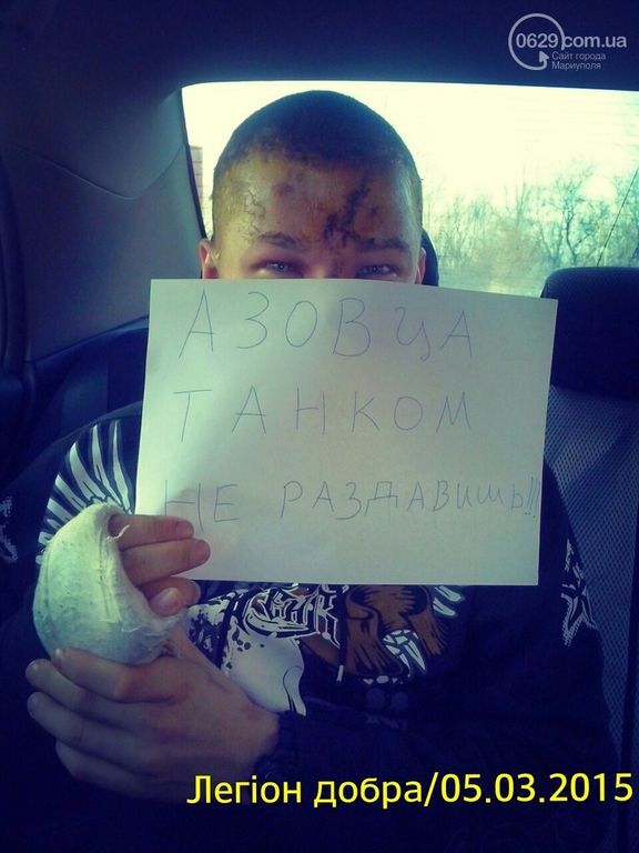 "Азовца" танком не раздавишь!". Боевики пытались переехать украинского бойца