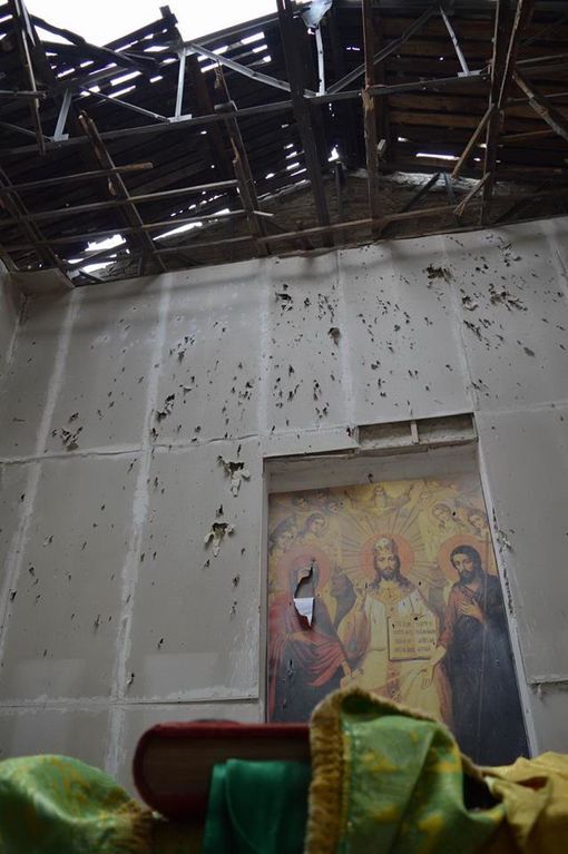 За время АТО в Луганской области повреждены восемь церквей. Фотофакт