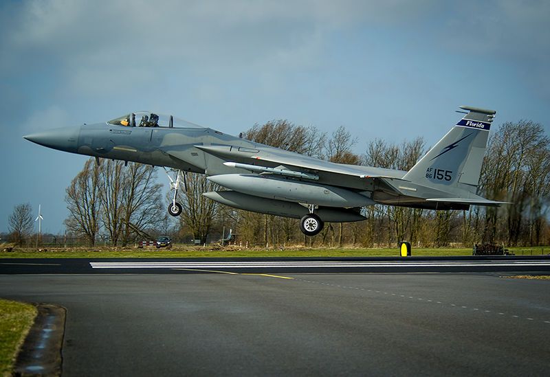 В Нидерланды прибыли истребители ВВС США: фотофакт