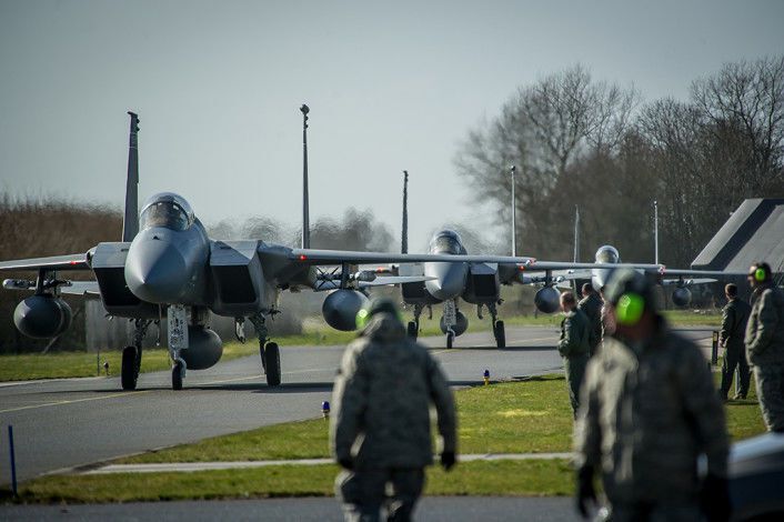 В Нидерланды прибыли истребители ВВС США: фотофакт