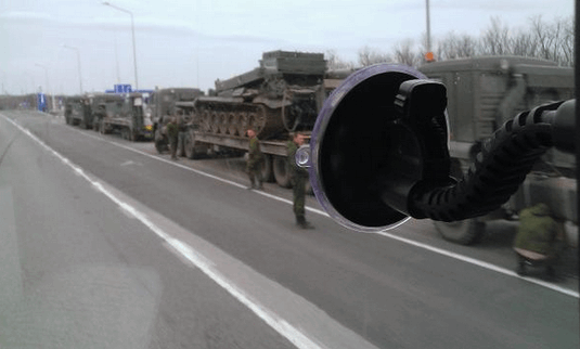 Близ границы с Украиной "засекли" российскую технику: фотофакт