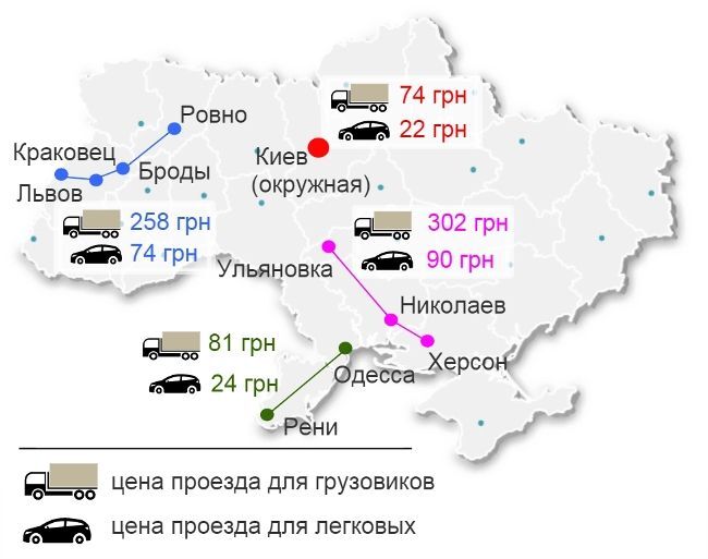 В Украине появятся платные дороги: инфографика