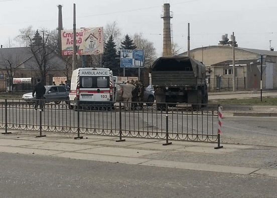 Боевики в Луганске под носом у ОБСЕ перевозят минометы: фотофакт