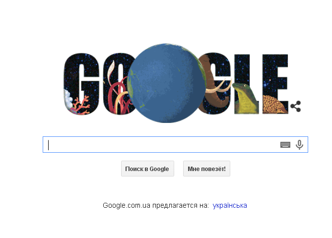 Google отметил День Земли праздничным Doodle про животных