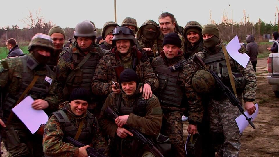 Как Саакашвили ездил в зону АТО: подробности и фото