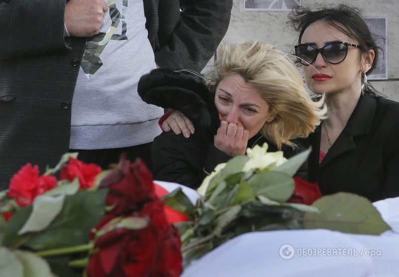 На Майдане попрощались с погибшим бойцом АТО с Грузии