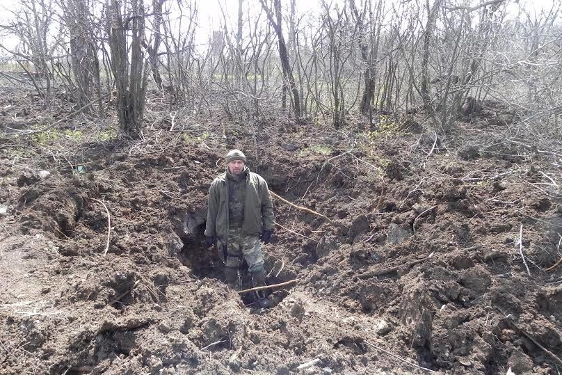 Бойцы АТО показали результаты обстрела террористами Широкино