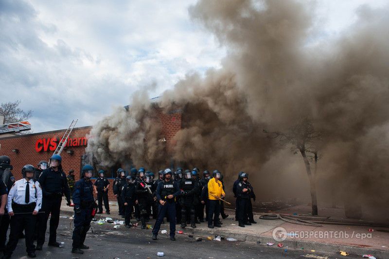 В Мэриленде привели в готовность Нацгвардию: фото и видео беспорядков