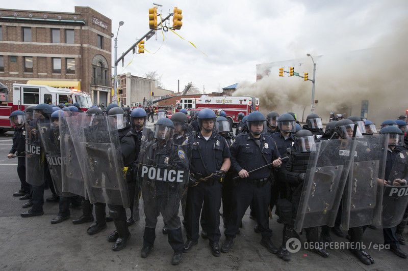 В Мэриленде привели в готовность Нацгвардию: фото и видео беспорядков