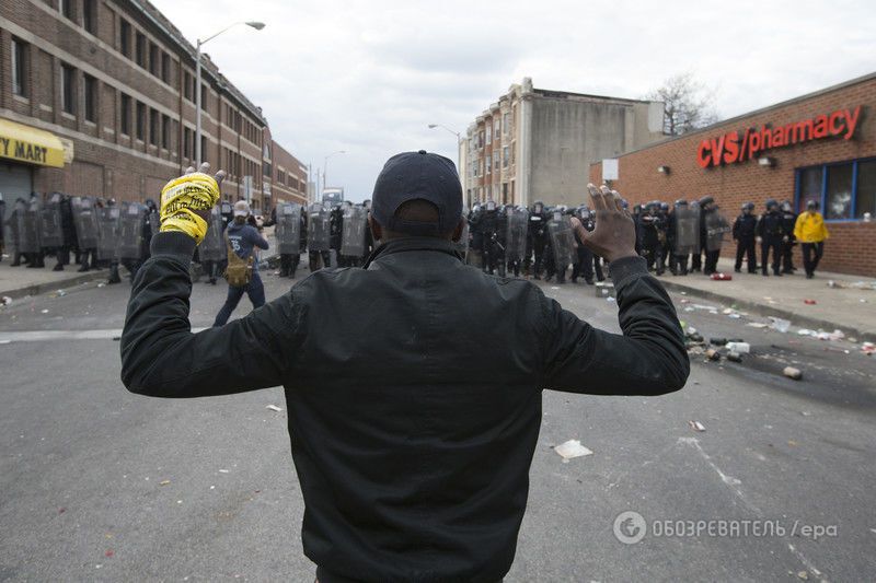 В Мэриленде привели в готовность Нацгвардию: фото и видео беспорядков