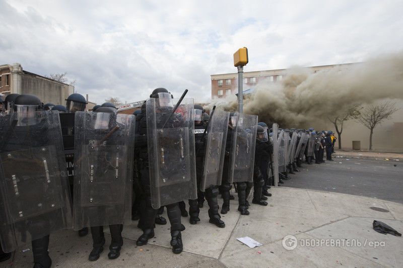 В Мэриленде привели в готовность Нацгвардию: фото и видео беспорядков