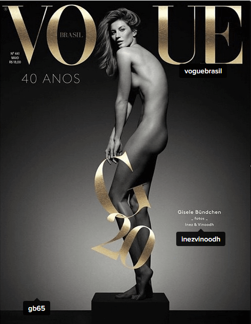 Богатейшая мировая модель разделась для Vogue