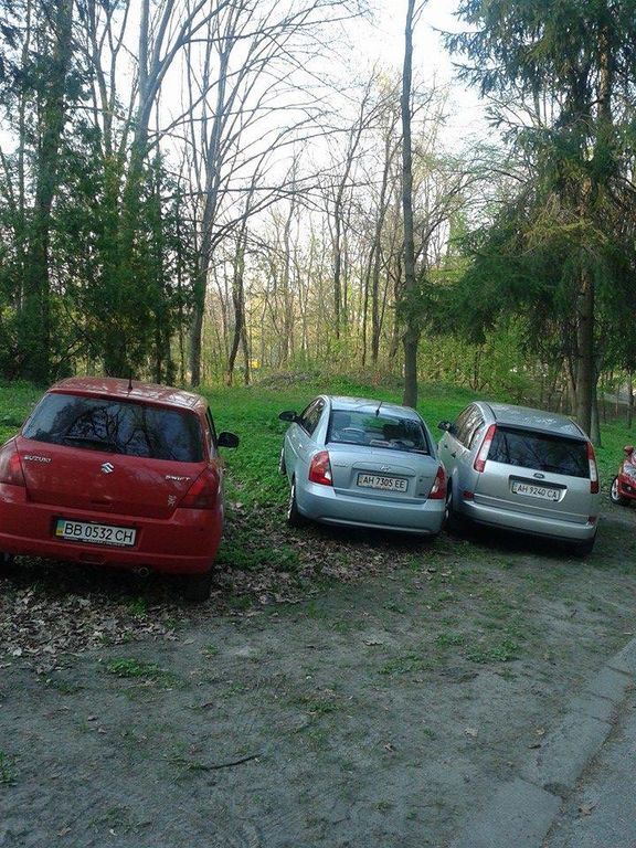 "Герой парковки": гости с Донбасса наплевали на киевский парк