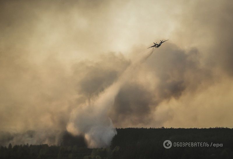 Пожар в зоне ЧАЭС: хроника событий, фото и видео