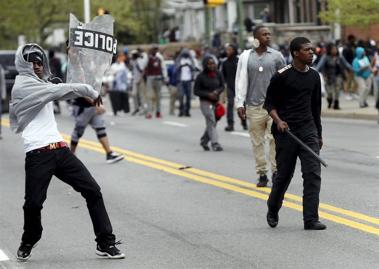 Беспорядки и погромы в Балтиморе
