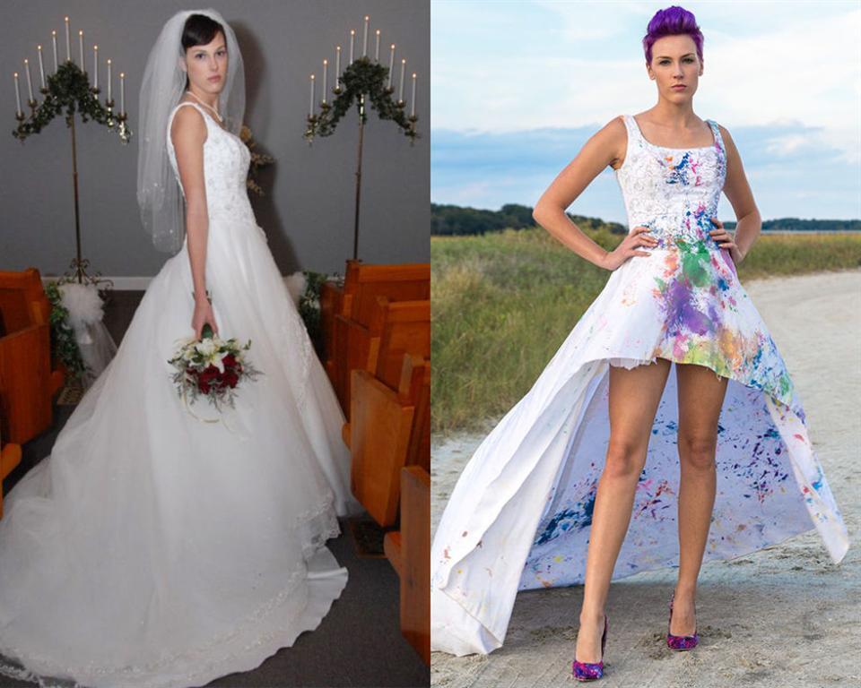 11 невест, которые превратили свои свадебные платья в стильные наряды