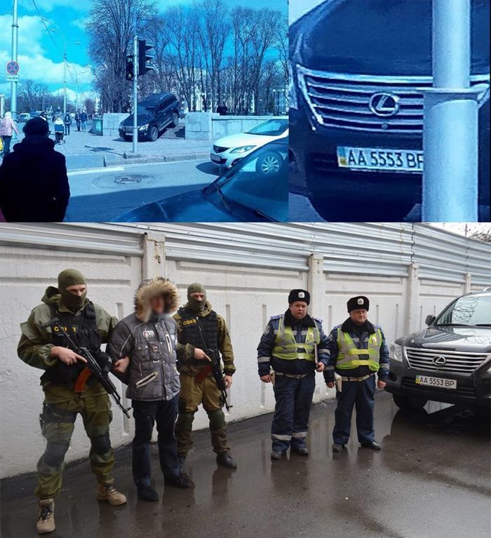 В Харькове поймали смельчака на авто с "парламентскими номерами": фотофакт