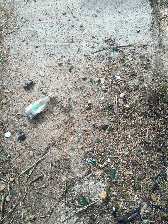 Киевлянин обнаружил возле детских площадок горы опасного мусора: фотофакт