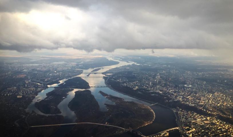 Апрельский Киев с высоты птичьего полета: опубликовано фото