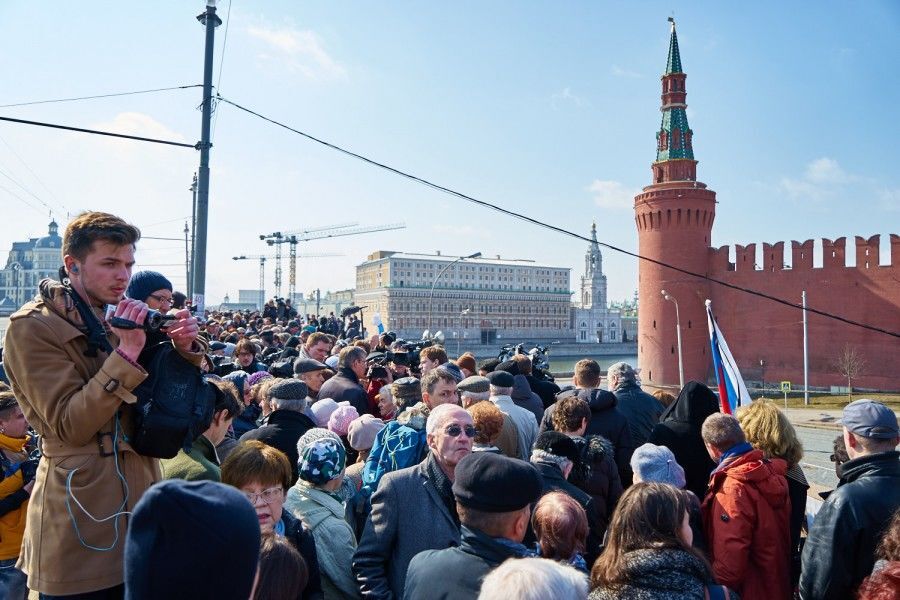 Минута немолчания в Москве: опубликованы фото