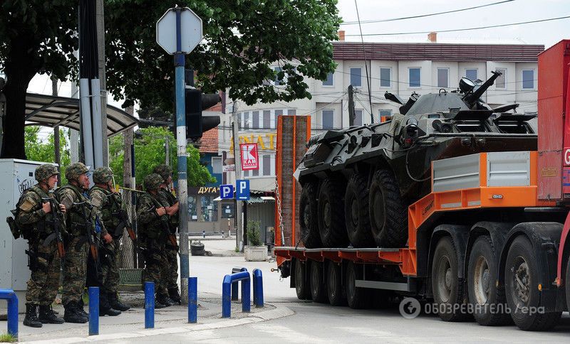 В Македонии объявлен национальный траур по убитым полицейским: фоторепортаж