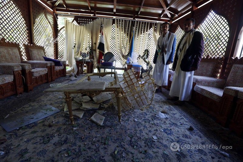 Арабская коалиция разбомбила президентский дворец в Йемене