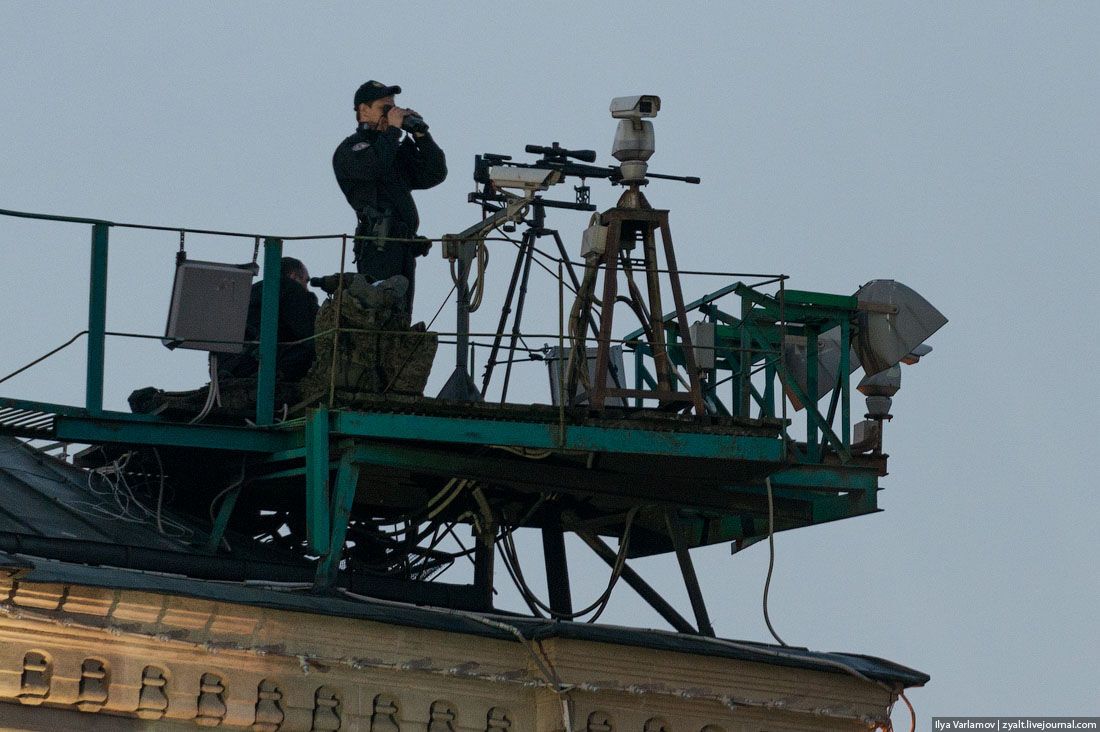Снайперы в центре Москвы