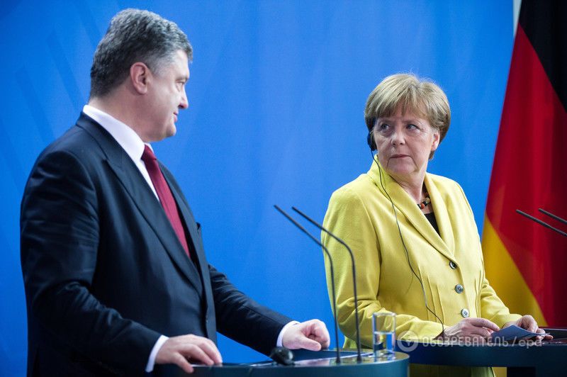 Меркель почула від Порошенка про 400 українських заручників на Донбасі