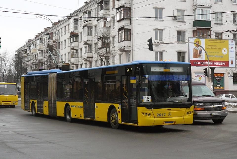 В центре Киева "герой парковки" остановил троллейбусы